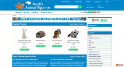 Desktop Screenshot of noahsanimalfigurines.com